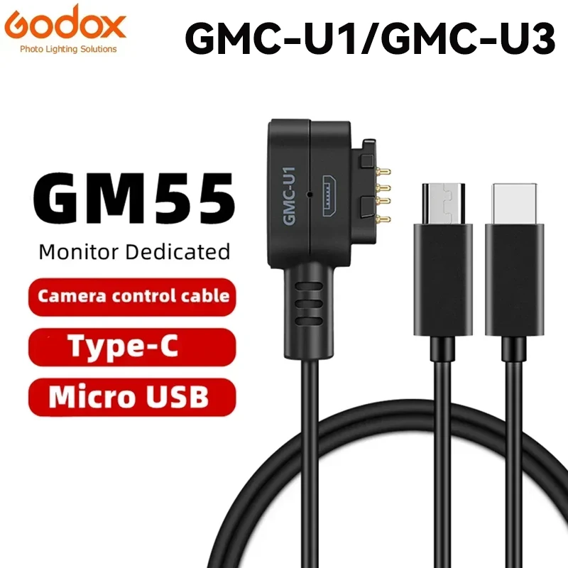 USB Camera Control Cable GMC-U1 Micro USB/GMC-U3 Type-C Dedicated For GM55 Monitor