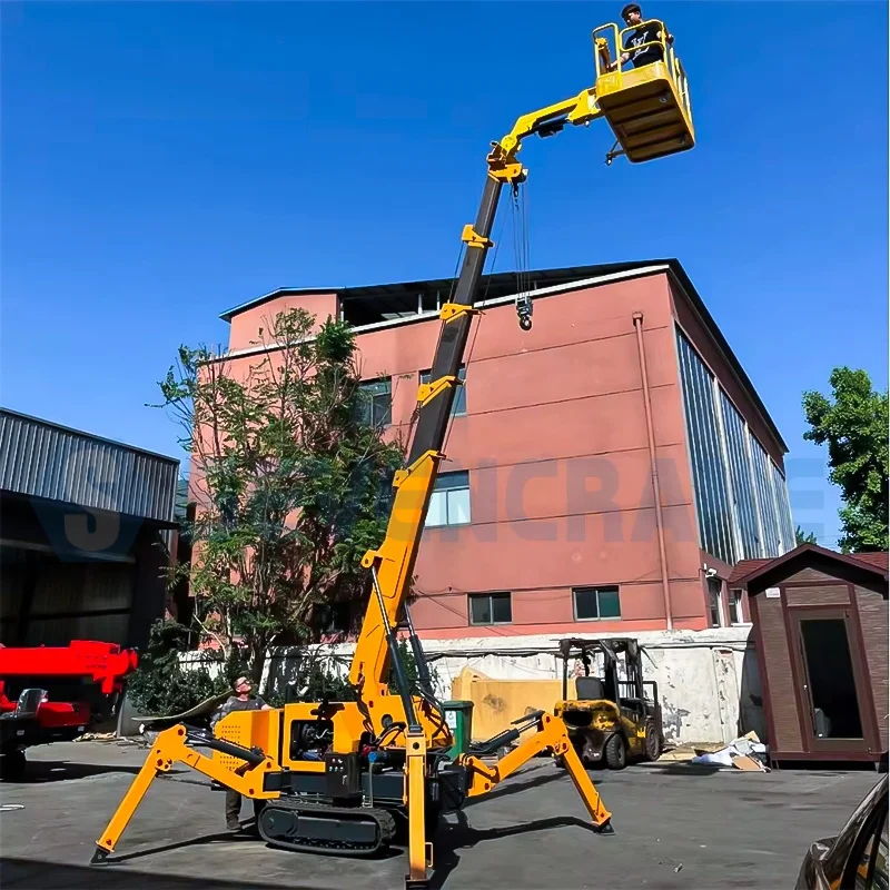 Stable and Reliable YG5.5 1.5 Ton Mini Lifting Hydraulic Crawler Crane with Motor for Narrow Space