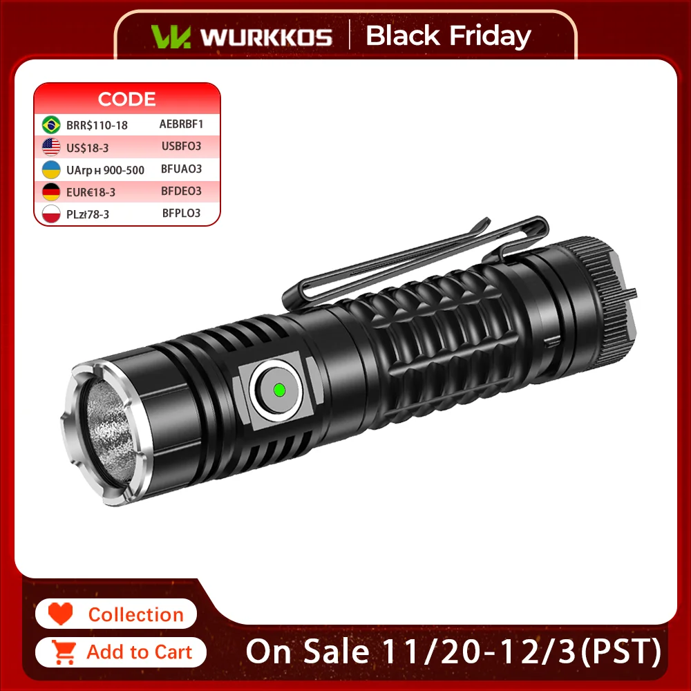 yZ[zWurkkos TS22 [d 21700 LED d XHP70.2 ͂ȍő 4500LM IP68 }Olbge[ & o[X[dtnCLOp