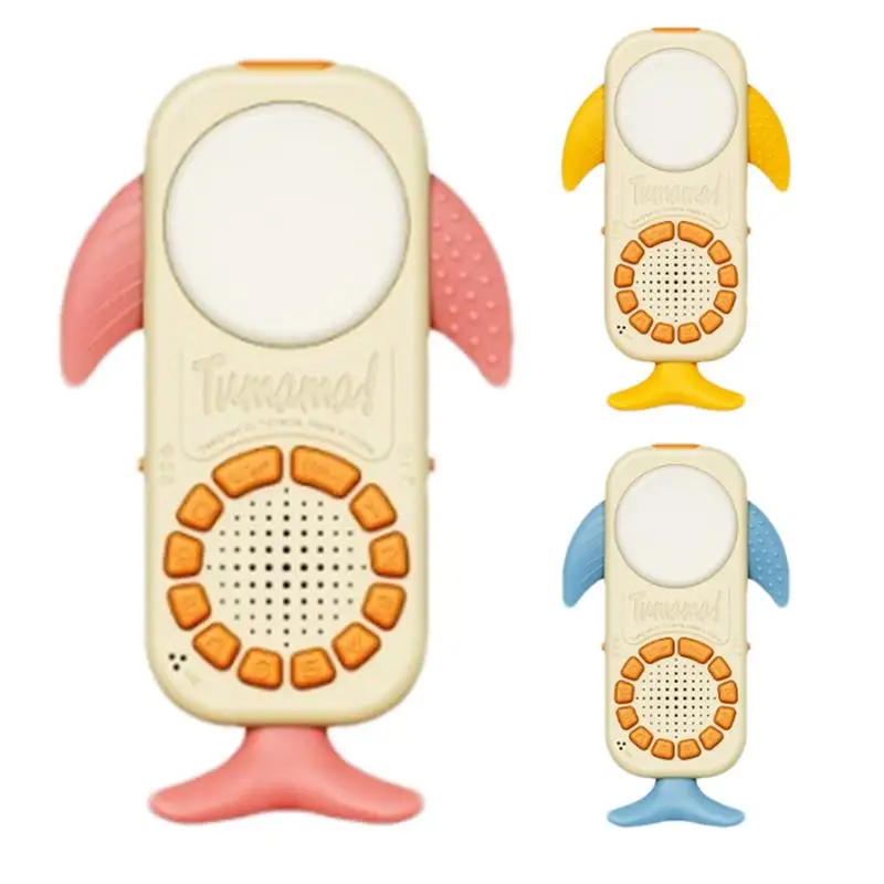 Music Voice Pretend Phones Look Real Baby Early Educational Learning Machine Gift With Music Lights Chewy Teether Smartphone Toy