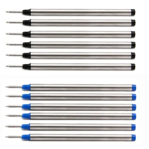 Imagen 2 del producto Recambios para bolígrafo Rollerball con punta de 0,5, 113mm x 6mm, aptos para bolígrafo para tinta alemana Mont Blanc 107878 M506 105159 H-12 P163 M401 M710