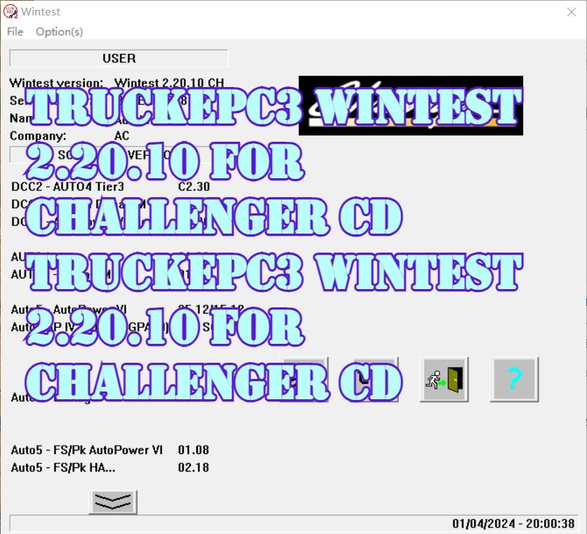 

TruckEPC3 WinTest 2.20.10 For Challenger CD
