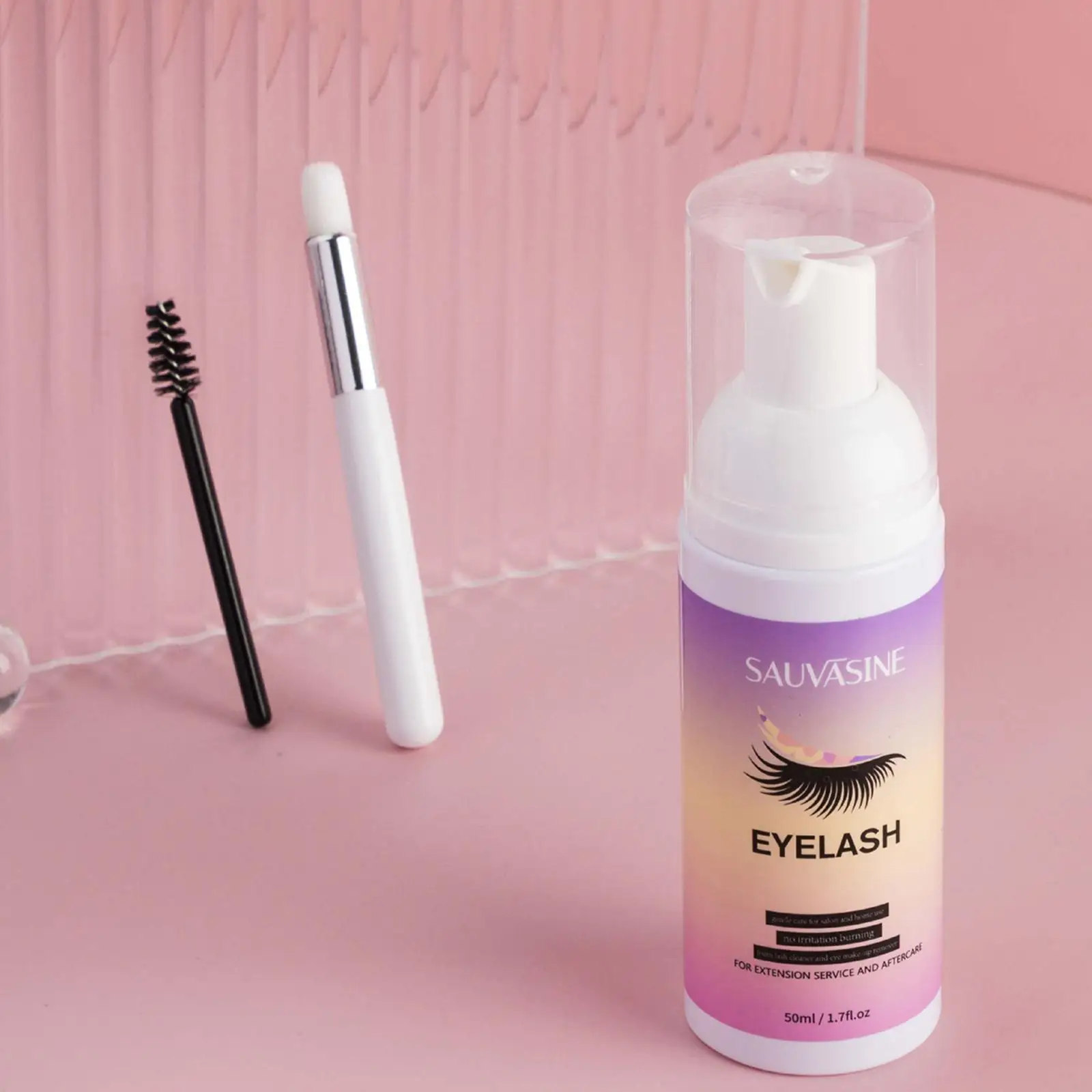 2 × 50 مل، منظف رغوي لرموش العين الاحترافية، مزيل مكياج الشامبو #2