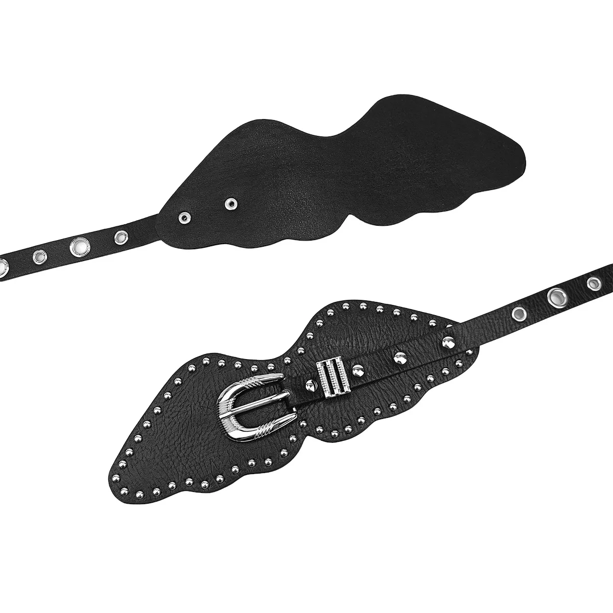 แฟชั่นสตรีทสไตล์ยุโรปและอเมริกา เข็มขัดสไตล์พังก์สําหรับผู้หญิง กระโปรง เข็มขัดประดับมีหนาม เข็มขัดกางเกงอเนกประสงค์