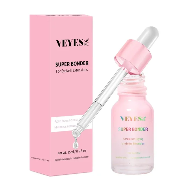 Veyes Inc 15ml Lashes Super Bonder Środek utrwalający do przedłużania rzęs Veyelash Primer do kleju Klej Pomoc Szybkie osuszacz