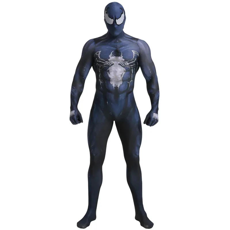 

Deluxe Venom Costume Cosplay Superhero Costume for Men Boys Halloween Costume for Adult Kids