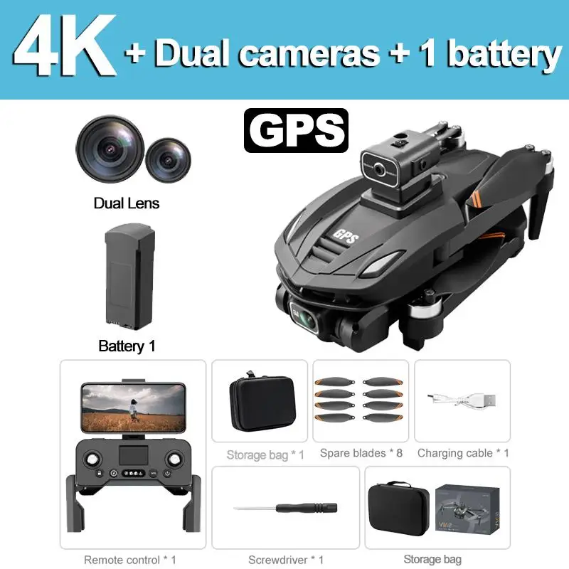 To V168 Drone 8K 5G GPS Professional HD Aerial Photography Dual-Camera Omnidirectional Obstacle Avoidance Drone Original ..