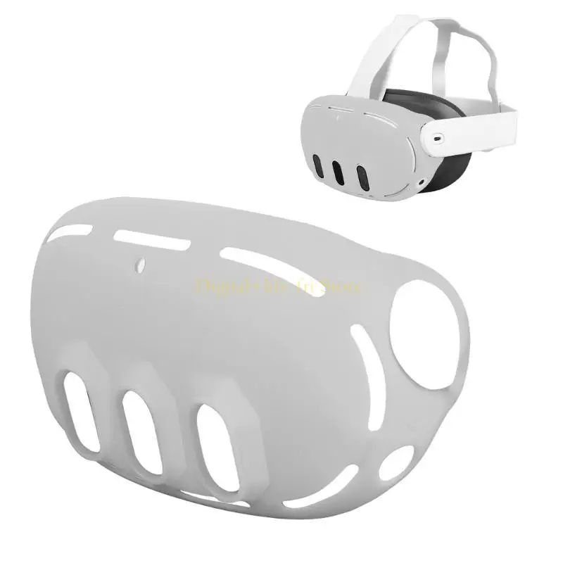 

E06D Anti-Throw Headset Cover Silicone Sleeve Protective Cover Dustproof Case for 3 Headset Glasses Accessories