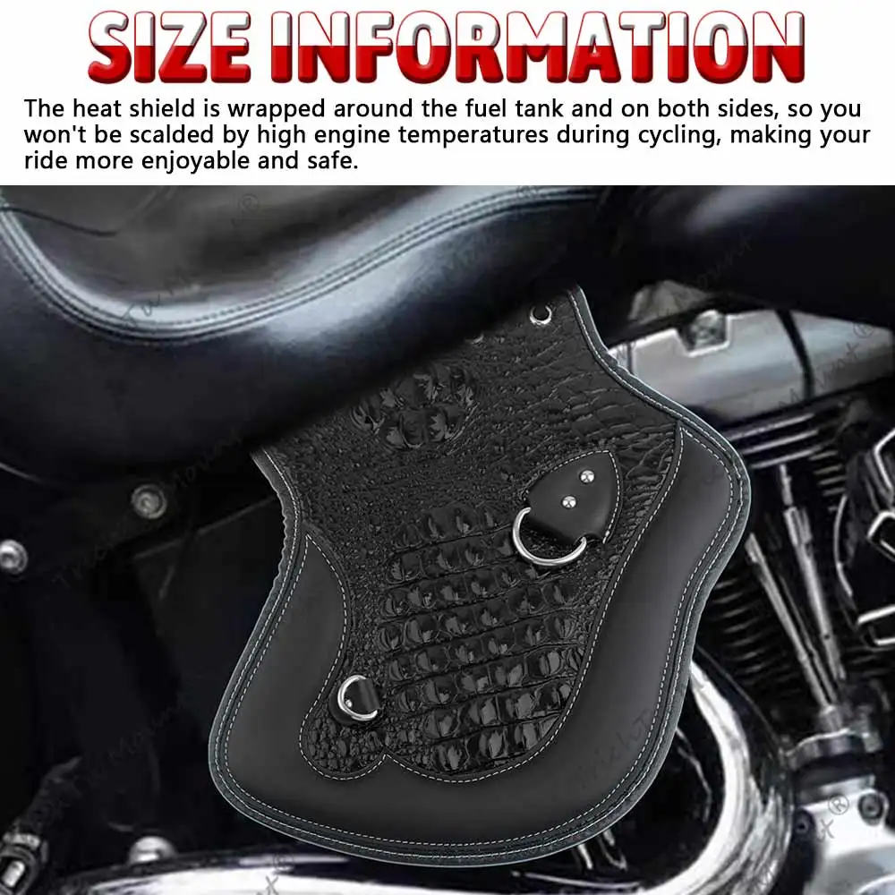 

Мотоциклетные теплозащитные дефлекторы из искусственной кожи для Harley Dyna 883 1200, аксессуары Yamaha Honda, универсальная изолированная подушка сиденья