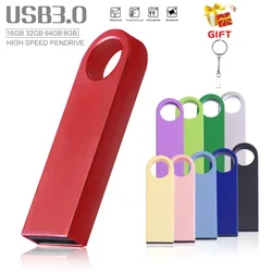 Colorful Metal USB 3.0 Flash Drive 64GB Key Chain Pen Drive 32GB Black Mini Memoria USB 16GB for Laptop U Disk Creative Gift 8GB