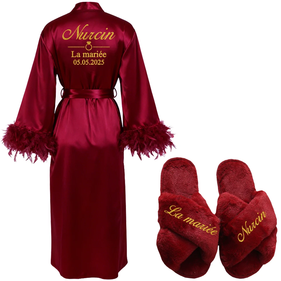 Variant: wine red robe shoe
