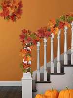 Artificial Hanging Maple Leaf Vines Fall Garland Hanging Vine Fake Maple Leaf for DIY Wreath Thanksgiving Wedding Home Decor
