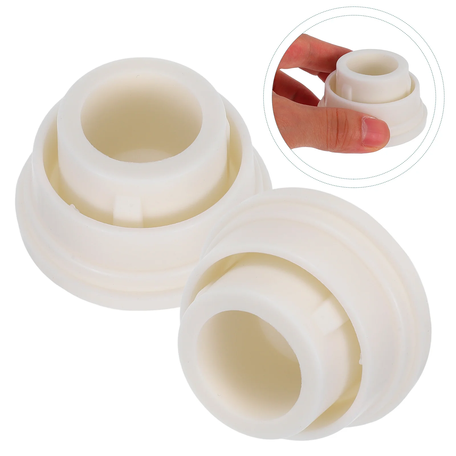 

2Pcs Pool Ladder Rubber Bumpers Heavy Duty Caps Replacement Parts Inground Pools Ladder Safety Protectors Pool Accessories