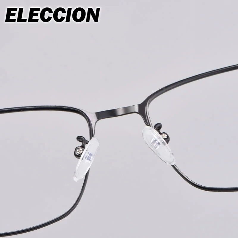 ELECCION 처방 렌즈 안경 합금 프로그레시브 광학 안경 남성 여성 안경 프레임 근시 마이너스 렌즈 광변색