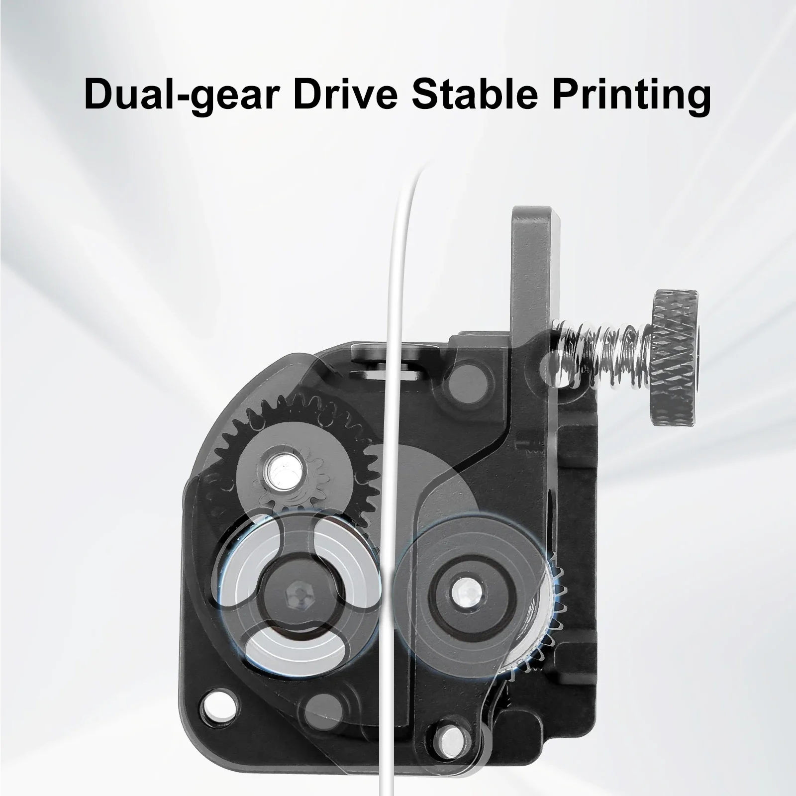 For Creality K1 K1C K1 Max Upgrade Extruder Kit All Metal Dual Gear Extruder Kit Nickel & DLC Coated Filament Drive Gear For K1C - view 3