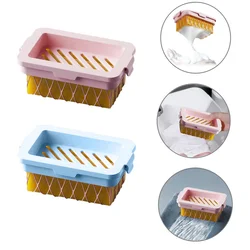 Soap Holder Bubble Box High Elasticity Mesh Soap Box Multi-Purpose Soap Foaming Box Draining Dish Container Bathroom Accessorie