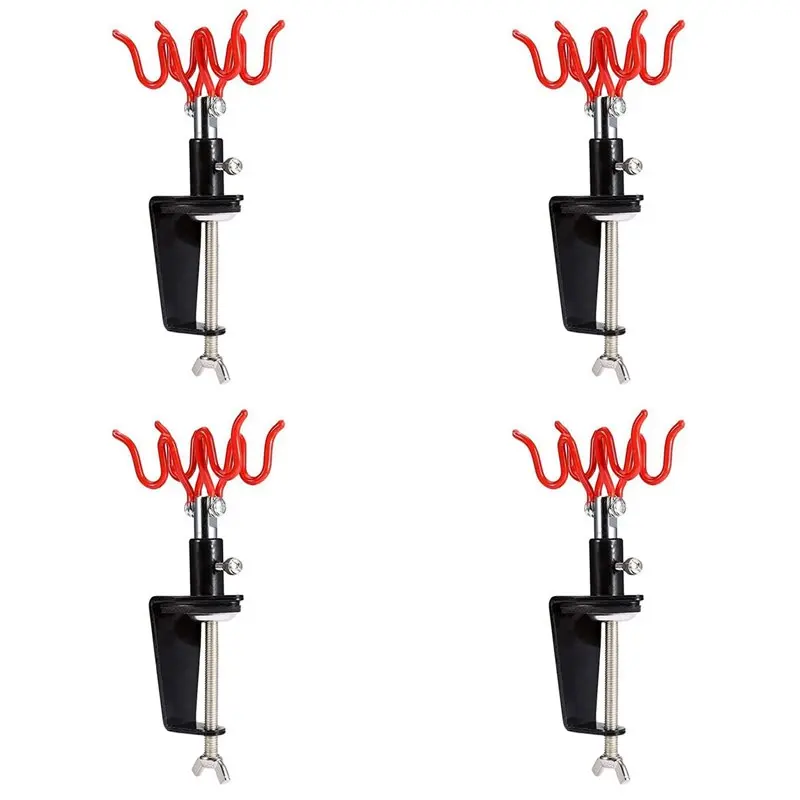 LLCS-4X Storage Stand Clip-On Holds 2 Airbrush Hobby Airbrush Parts Desktop Table Mount Airbrush Tools Accessories