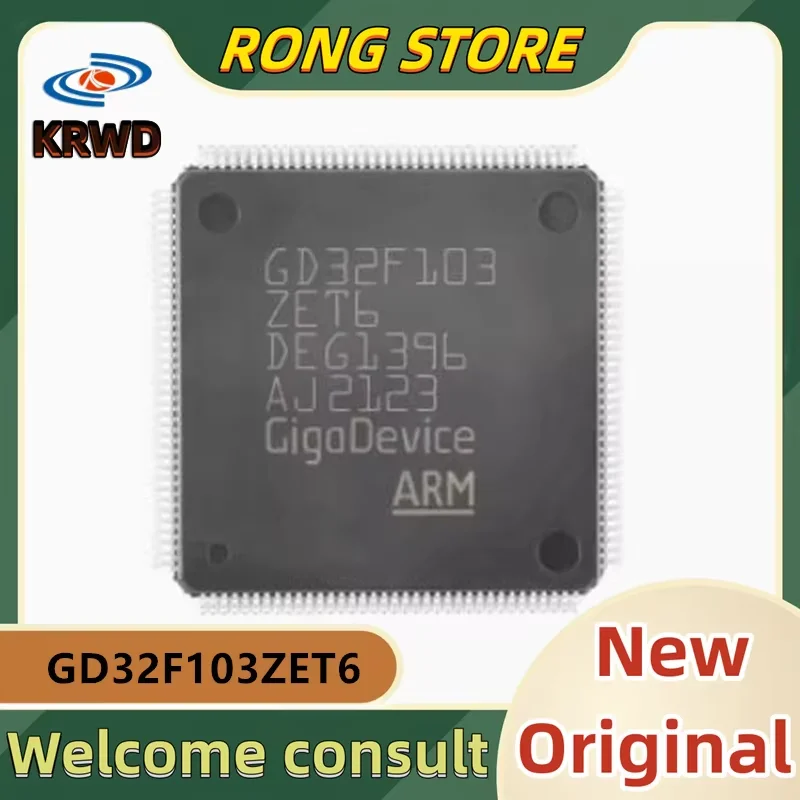 （5PCS）GD32F103 ZET6 New and Original Chip IC GD32F103ZET6 GD32F103 LQFP-144 ARM Cortex-M3 32-bit microcontroller-MCU