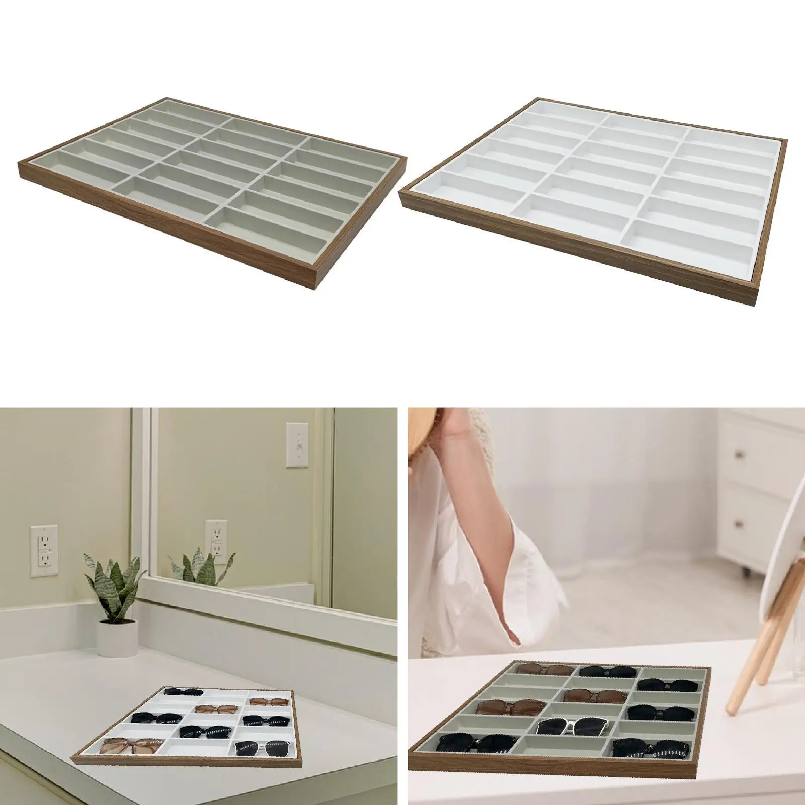 

Eyewear Storage Organizer for Sunglasses And Jewelry, Display Holder for Home And Retail