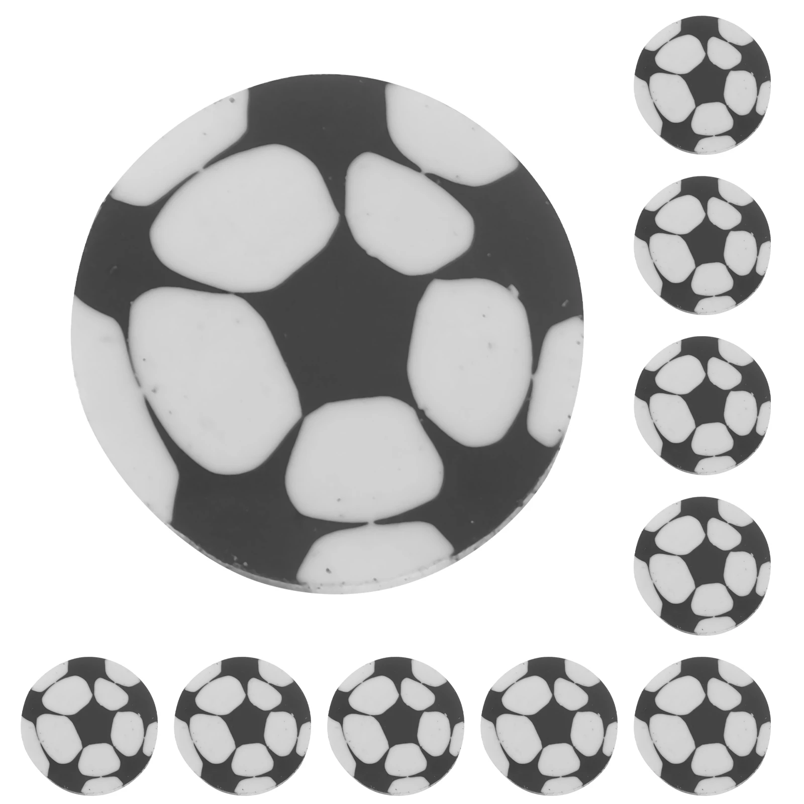 

20pcs Football Shaped Erasers Soccer Theme Mini Cute Compact Student Reward Party Favors Wear Resistant School Supplies