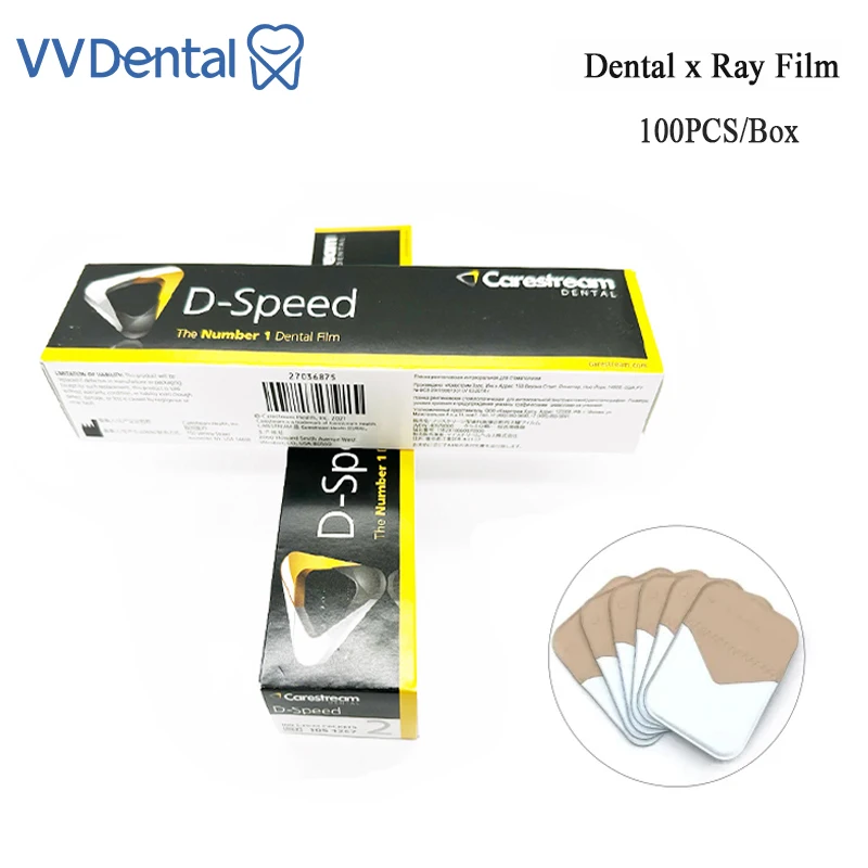 

VVDental 100PCS/Box Dental X-Ray Kodak Film D-Speed Dental Periapices Radiographs Intraoral Film For Dentist Clinic Equipment