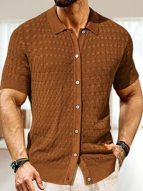 

Летний повседневный свободный вязаный кардиган с отложным воротником, однотонный, модный, для мужчин