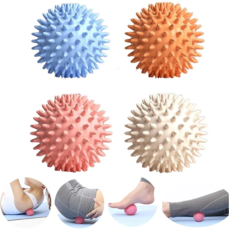 1 шт., набор массажных шариков в виде ежика, восстановление подошвенного фасциита для напряжения боли и снятия стресса, инструмент для миофасциального облегчения глубоких тканей