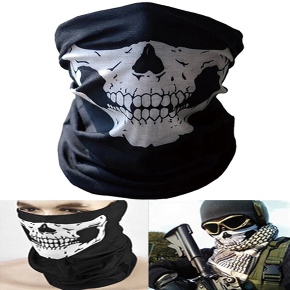 For Masks Scary Skull Horror Skeleton Ghost Mask Motorcycle Bicycle Scarf Cap Festive Sexy Party Masks Gifts