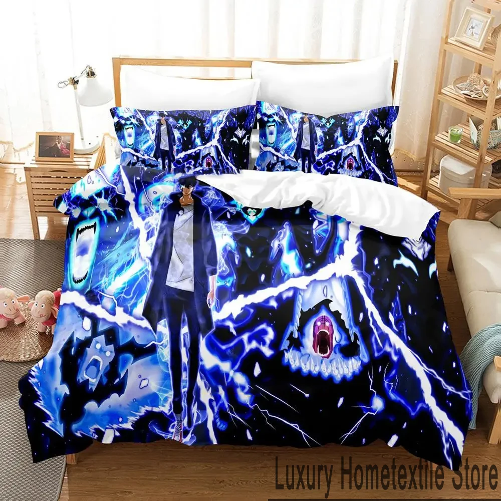 

Модный комплект постельного белья с 3D принтом в стиле аниме для мальчиков и девочек, Twin Queen King Size, пододеяльник, наволочка для взрослых, украшение для спальни
