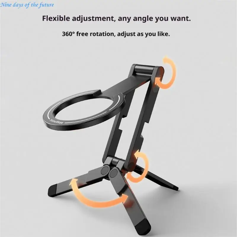 

Phone Tripod Stand for Phone 17 16 15 Cellphone Holder Aluminium Foldable Bracket Support Handheld/Desktop Use E65A