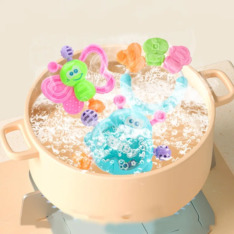 طفل خشخيشات مجموعة ألعاب التسنين للأطفال 0 6 12 شهرا عضاضة مضغ الوليد انتزاع شاكر تطوير اليد دمية شخشيخة رائجة البيع #6