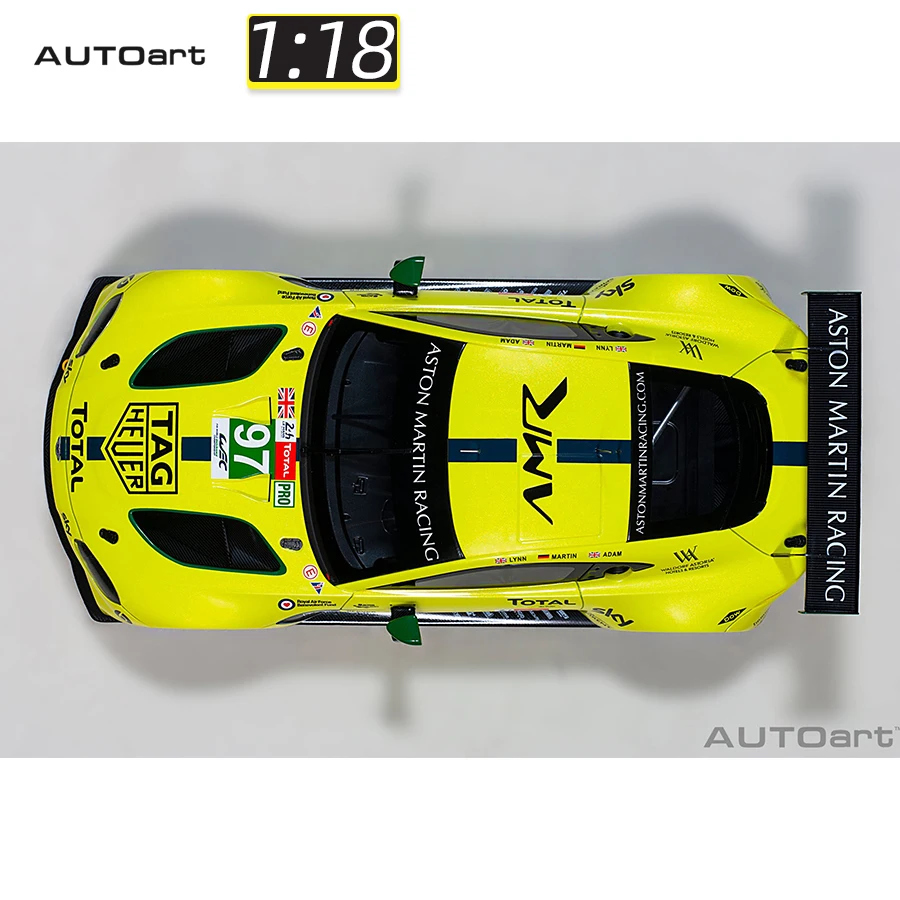 AUTOART 1/18 Aston Martin Vantage GTE Pro Le Mans 24h 2018 #97 #95 ABS car model static display collection