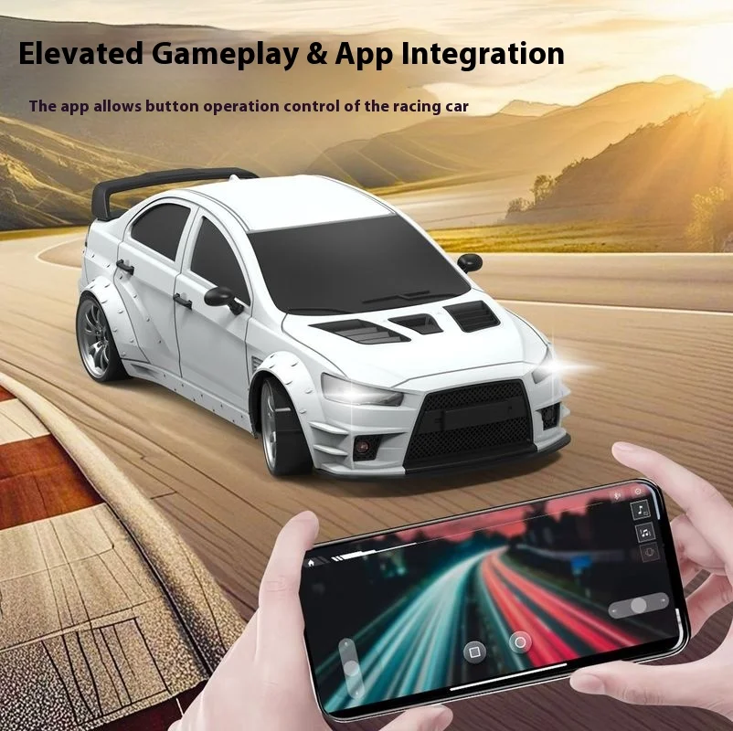 1/20 Allradantrieb ferngesteuertes Driftauto mit mehreren Beleuchtungsmodellen, gesteuert durch App, Kindergeschenk für Fernbedienung