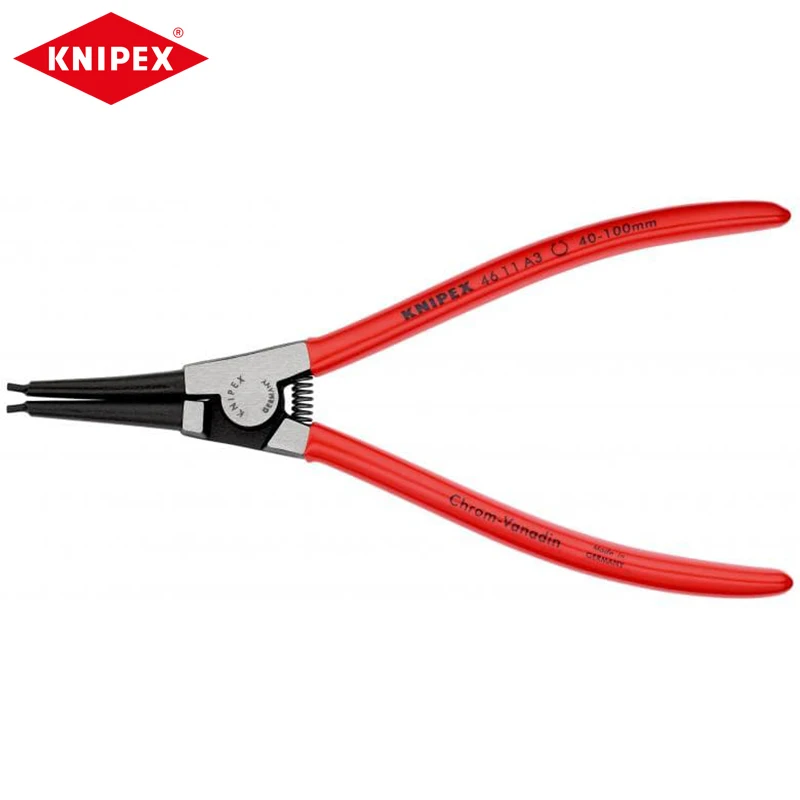 

KNIPEX 46 11 A3 Circlip Pliers External Snap Ring Plier Forged Tips Non-Slip