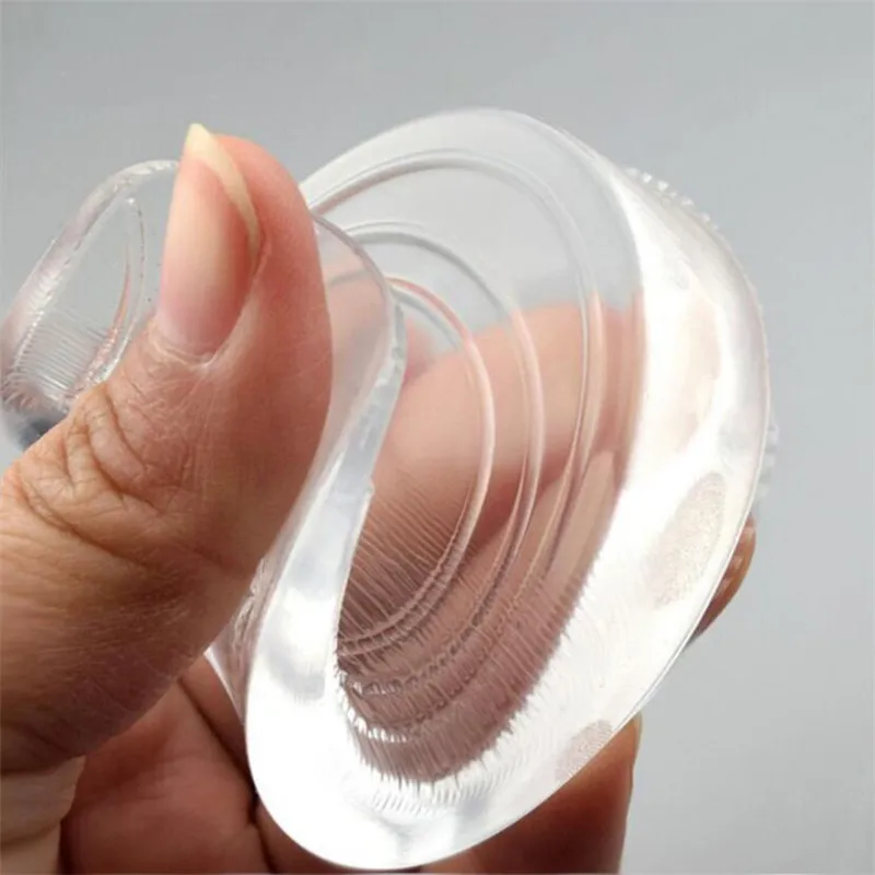 Invisible Silicone Gel Height Increase Insole Heel Lifting Inserts Shoe Foot Care Protector Elastic Cushion Arch Support Insert
