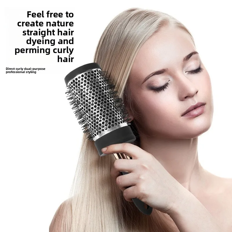 

4-размерная круглая расческа для завивки волос, нейлоновая щетка для укладки волос, термоалюминиевая трубка, расческа для волос для женщин, выдув волос