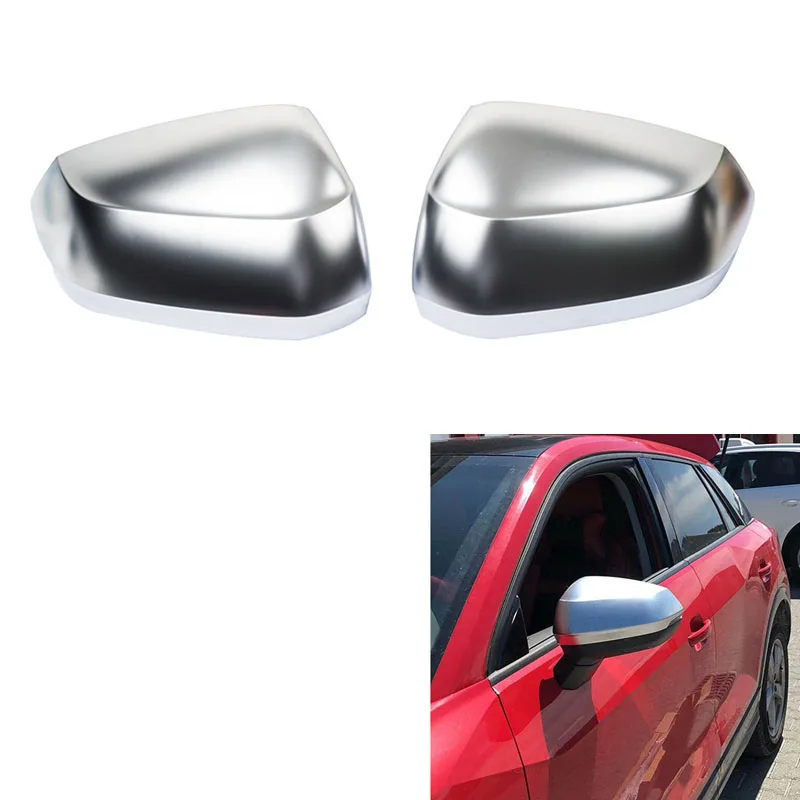 

ABS Chrome Side Wing Mirror Cover Caps Rear View Mirror Covers For Q2 2017-2020 Q3 2019-2021