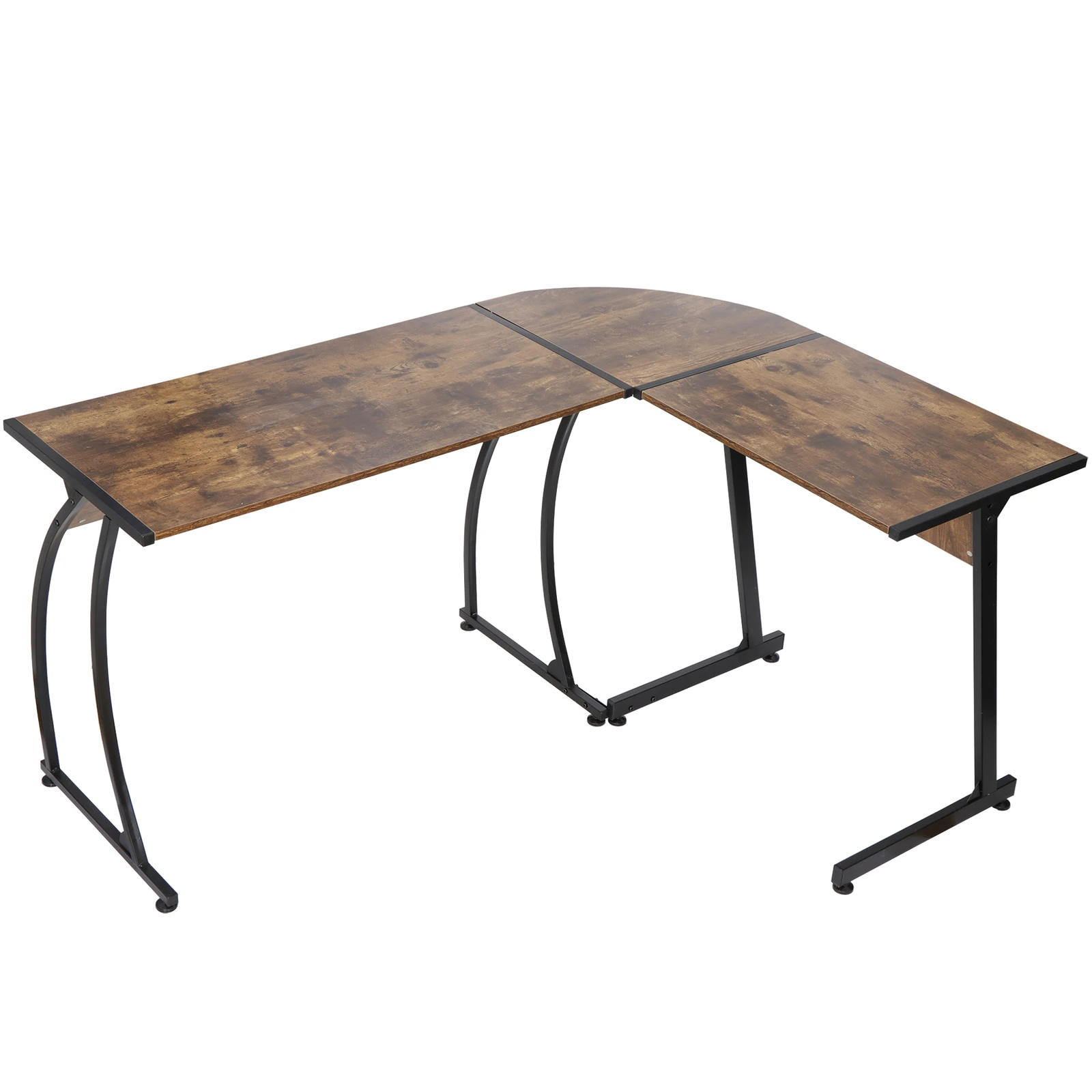 

L Shaped Corner Desk for Home Office Computer Gaming Durable Laptop Workstation Modern Study Table Bedroom Work Desk with
