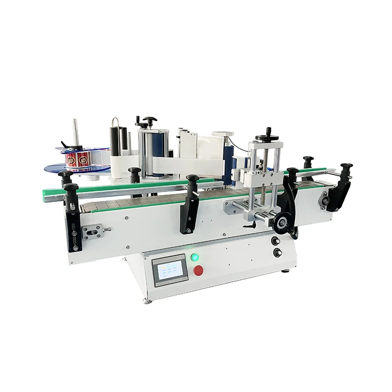 Tabletop Automatic Self Adhesive Sticker Labeling Machine For Round Bottles And Jars