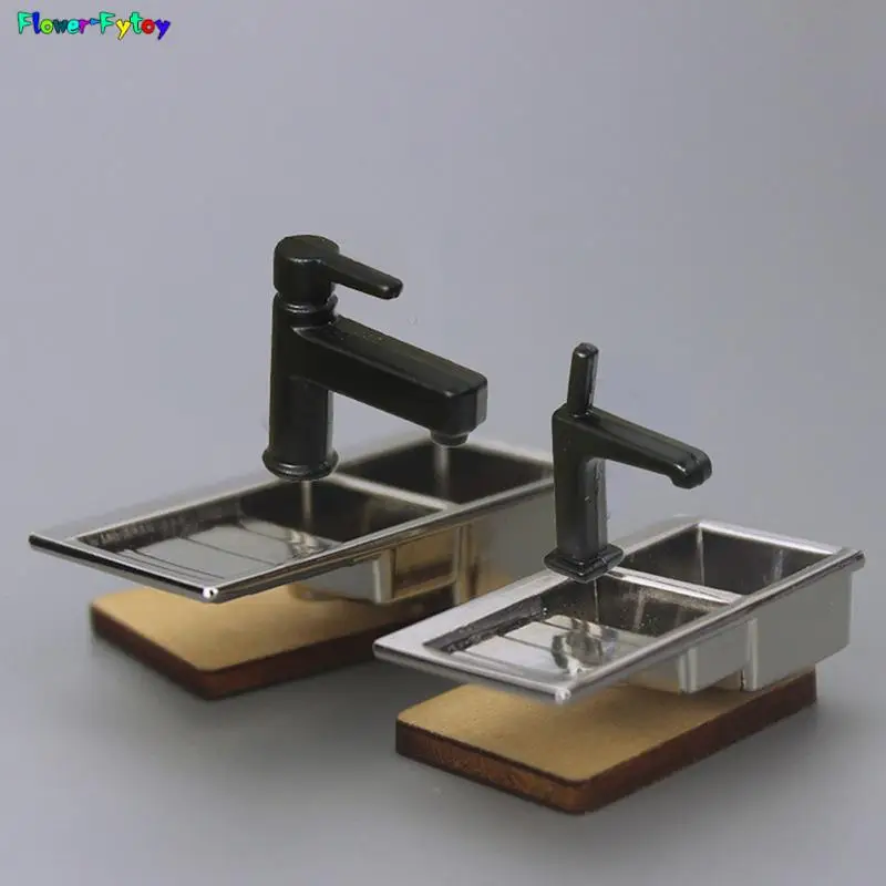 new 1/12 Dollhouse Miniature Accessories Mini Bathtub Faucet Simulation Water Tap Model Furniture Toys for Doll House Decoration