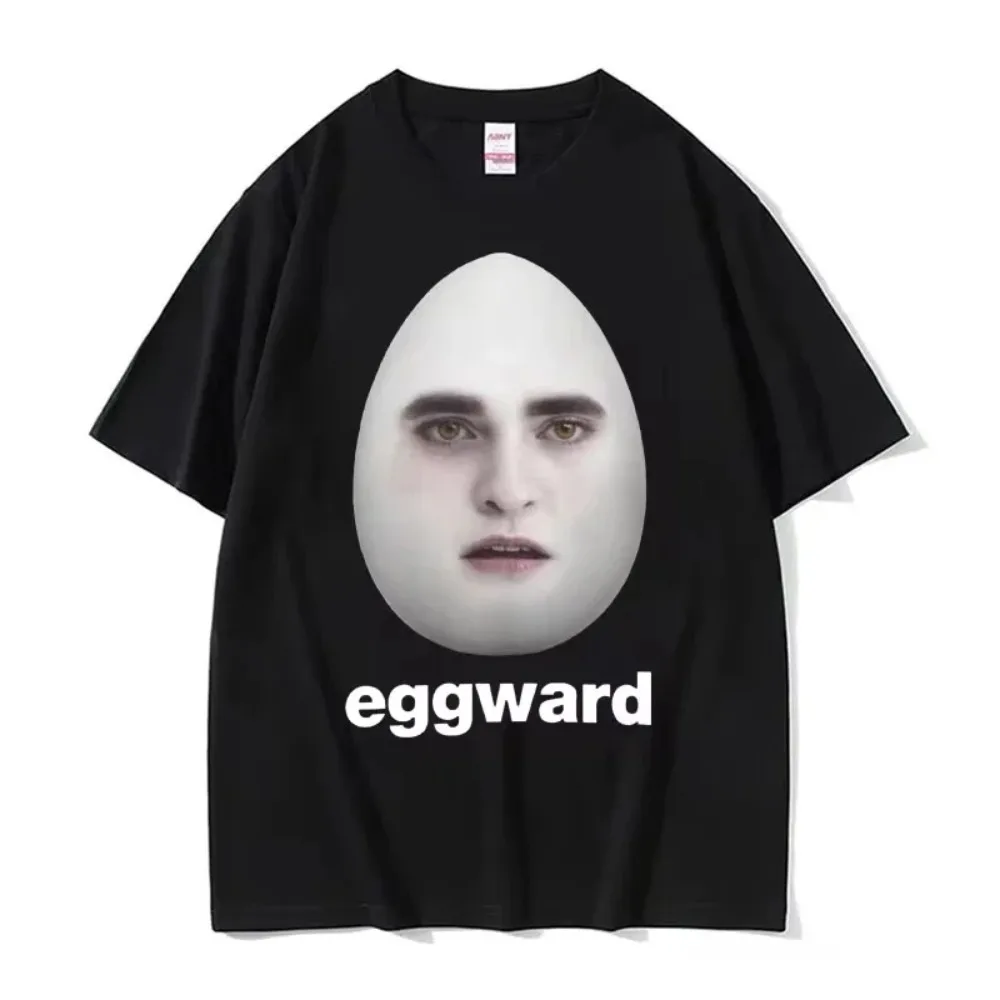 Hot Twilight Eggward Funny Meme Edward Cullen Parodie-Humor-T-Shirt, geometrischer Druck, Rundhalsausschnitt, kurze Ärmel, klassisches Design – Detail 4