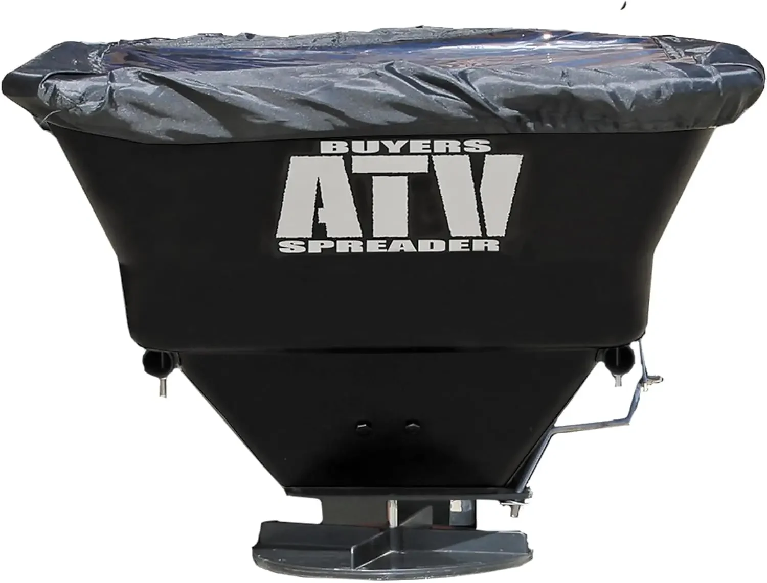 

Atv Broadcast Spreader Rear Rack Mount Poly Hopper 12V Motor 100 Lb Capacity Rain Cover All Season Use For Seed Fertilizer Salt