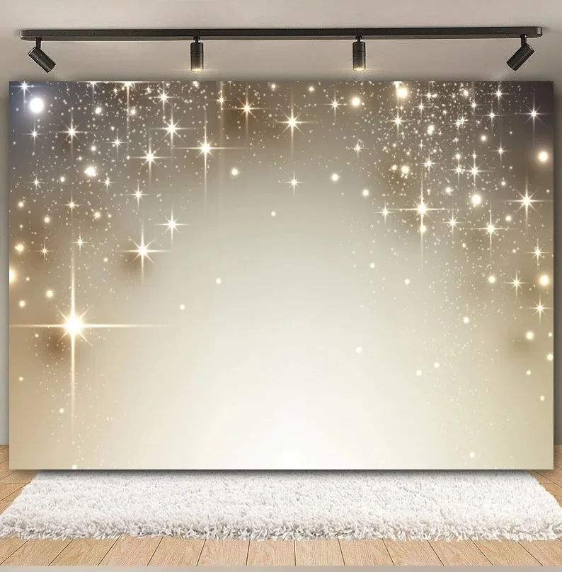 Gold Silver Glitter Photography Backdrop Disco Fantasy Black Golden Shiny Sequin Photo Backgrounds Birthday Party Wedding Props