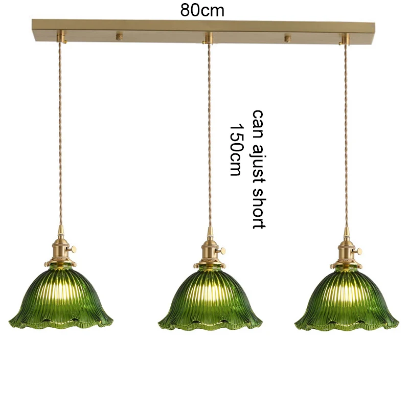 LED Vintage Glazen Hanger Lichtgroene Hangende Lampen Woonkamer Decor Armatuur Hall Slaapkamer Eetkamer Indoor Armatuur Glans hanglamp woonkamer hanglamp glas hanglamp eiland bar decoratie plafond