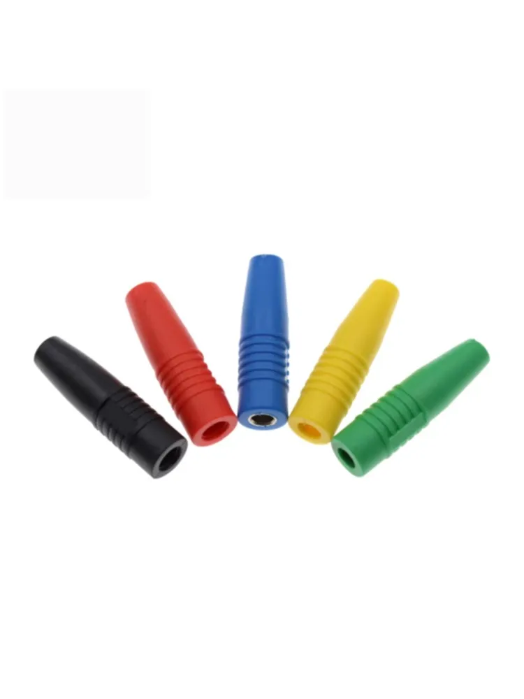 Prise banane de 4mm, Style pistolet, plusieurs couleurs, vis renouvelable, prise libre de soudage, sonde universelle, manchon en caoutchouc souple, tête femelle B5