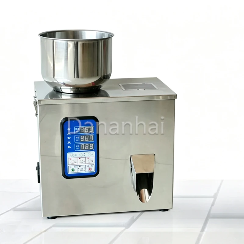 Automatic Particle Filling Machine, Commercial Powder Weighing Dispenser, Digital Granule Tea Packaging Equipment