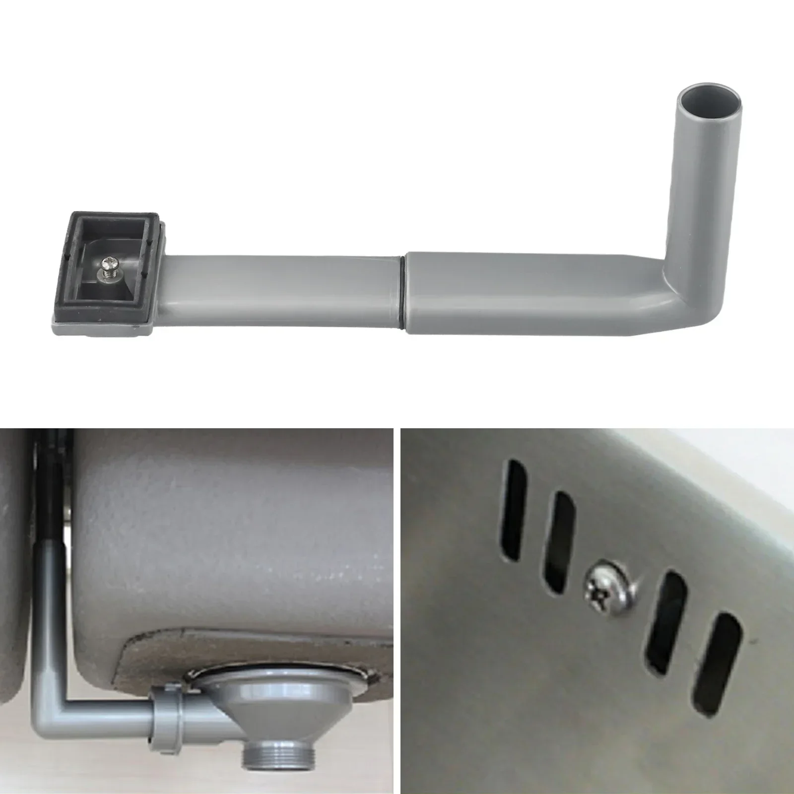 1pcs Side Round Overflow Head Washbasin Drainer Replacement ABS Hard Pipe Square Overflow Pipe For Kitchen Sink Accessories