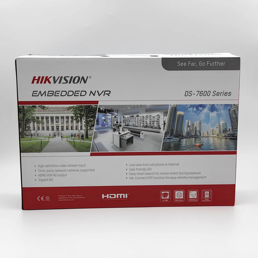 Original Hikvision DS-7608NI-Q1/8P 4/8 Channel 1U 4/8PoE 4K NVR H.265+ Plug and Play DS-7604NI-Q1/4P Network Video Recorder