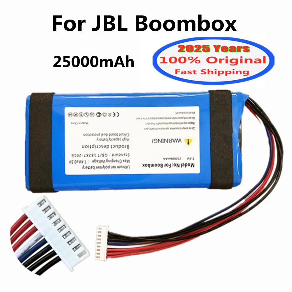 New 100% Original Battery For JBL Boombox 1 Boombox1 JEM3316 JEM3317 JEM3318 GSP0931134 01 25000mAh Batterie Batteries In Stock