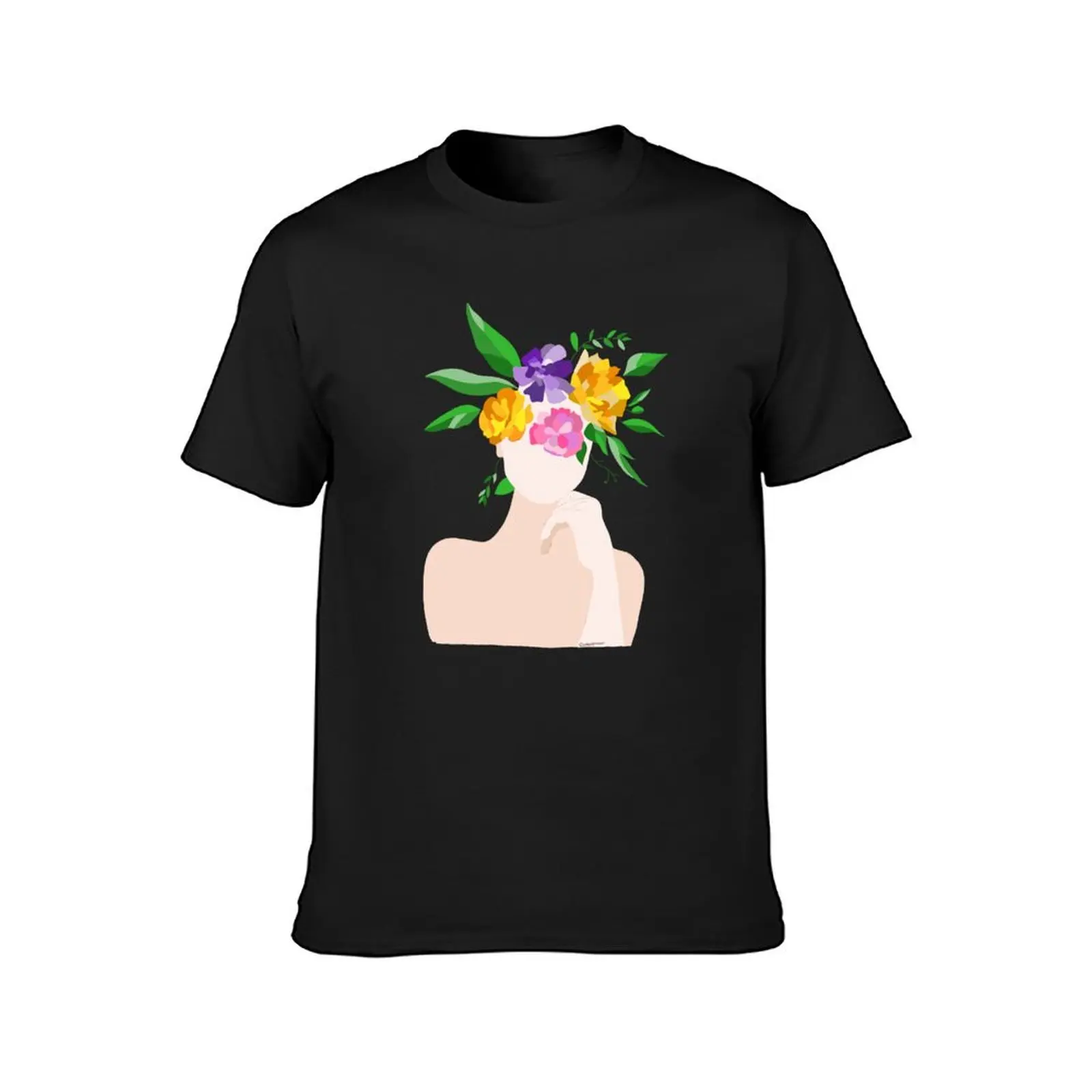 Flower girl - “flowers on my mind” T-Shirt Aesthetic clothing new edition plus size tops boys whites t shirts men